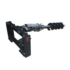Skid Steer Small Loader Post Hole Auger Drive Attachment, 12" Diameter Auger, 46" Drilling Depth