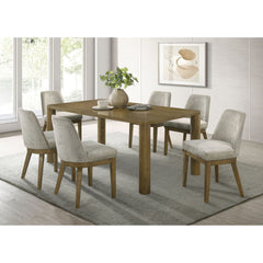 Bryant Brown Oak 7-piece Rectangular Dining Set