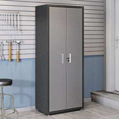 Tall Garage Cabinet in Dark Gray