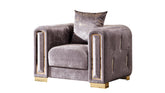 IMPREZA Modern Style Chair made with wood in Silver same as G150109214 (NJ inventory)