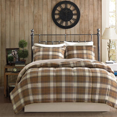 Full/Queen Classic Quilting Soft and Cozy Microfiber Solid Reverse Down Alternative Comforter Set