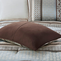 7 Piece Comforter Set Blue Queen