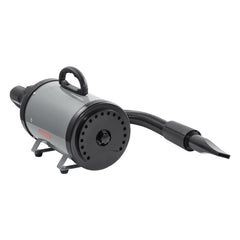 Dog Dryer, 2800W/4.3HP Dog Blow Dryer, Pet Grooming Dryer with Adjustable Speed and Temperature Control, Pet Hair Dryer with 4 Nozzles and Extendable Hose, Grey and Black