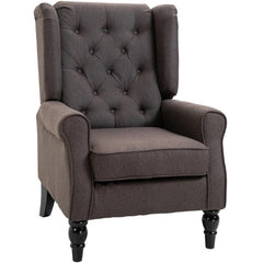 Button-Tufted Lounge Chair,Wingback Accent Chair