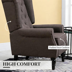Button-Tufted Lounge Chair,Wingback Accent Chair
