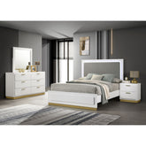 Sophia White 4-piece Eastern King Bedroom Set