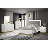 Sophia White 5-piece Eastern King Bedroom Set