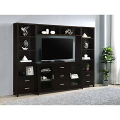 Barnaby Cappuccino 4-piece Rectangular Entertainment Center