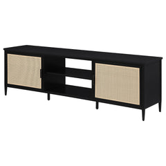 Kenneth Black 2-door Metal TV Stand