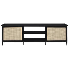 Kenneth Black 2-door Metal TV Stand