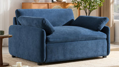 50*43" Oversized Chenille Single Sofa Chair, Wide and Deep Seat Accent Chair, Modern Upholstered Comfy Armchair, Couch Lounge with Pillows for Living Room&Apartment