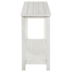 Castleton White Wood Entryway Sofa Console Table