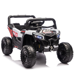 12V Kids Ride On Electric UTV W/2.4G Parents Control,Slow Start&Swing Function,Anti-Slip Wheels with Front Shock Absorbers,LED Lights,Built-in music player,Long-Lasting Battery,for Kids Aged 3-5