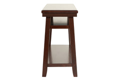 Bold Simple Walnut Finish 1pc Console Table Under-Table Shelf Storage Living Room Sofa Table Rubberwood Veneer