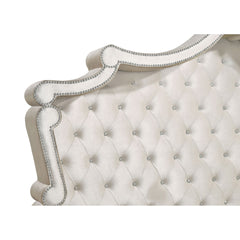 Justine Ivory Upholstered California King Panel Bed