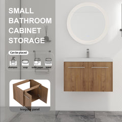 30 Inch Soft Close Doors Bathroom Vanity With Sink, For Small Bathroom,(KD-Packing)