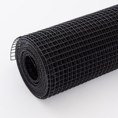 48 inch×100 ft Black Vinyl Coated Hardware Cloth, 16 Gauge AWG 1/2 inch Black PVC Hardware Cloth, Black Welded Wire Fence Supports Poultry-Netting Cage-Home Improvement and Chicken Coop