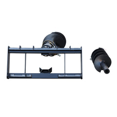 Skid Steer Post Hole Auger Drive Attachment, 12" Diameter Auger, 46" Drilling Depth, Standard Flow
