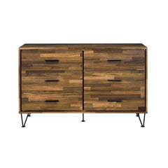 Walnut 6-Drawer Dresser
