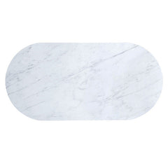 Gorgeous Dark Walnut Finish 1pc Coffee Table White Faux Marble Top Living Room Table W Drawer