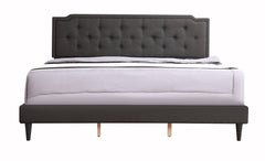 Sleek Black Casual Queen Bed For Modern Living