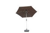 7.5FT Patio Umbrella, Outdoor Table Umbrella with Push Button Tilt and Crank, UV Protection Waterproof Market Sun Umbrella with 6 Sturdy Ribs for Garden, Deck, Backyard, Pool (Gray)
