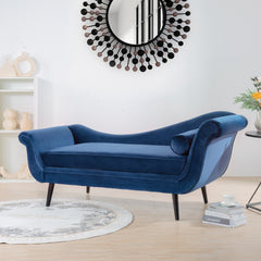 Chaise Lounge with Scroll Arm