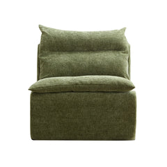 3 Seat Chair Sofa Lounge Chair With Backrest Fully Compressed Sofa Suitable For Living Room, Bedroom, Polyester,GREEN