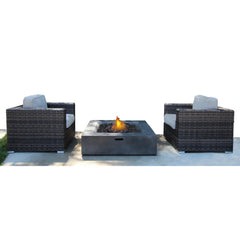 Fully Assembled 2-Piece Rattan Wicker Patio Set with Cushions
