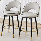 360 ° rotatable bar chair.Modern PU comfortable upholstered bar chair with smooth and beautiful black metal legs for dining room, kitchen, terrace and guest office chair.Set Of
2.W1151P153940