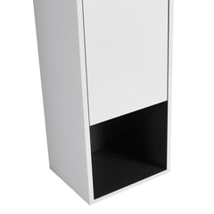 12" Bathroom Side Cabinet,6-Soft Close Doors,Float Mounting Design,0112WH*3-0212WH-K*3(KD-Packing)