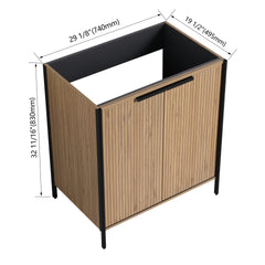 30" Freestanding Bathroom Vanity (KD-Packing)-Excluding Sink