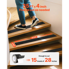 Anti-Slip Tape 35FT x 4inch Non Slip Traction Grip Tape for Stairs Steps