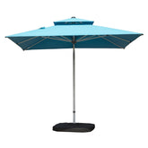 9 ft. Aluminum Cantilever Tilt Patio Umbrella with Center Pole, Lake Blue (Base Not Included)