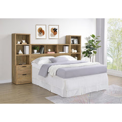 Geary Mango 3-piece Queen Bedroom Set with Bookcase Headboard