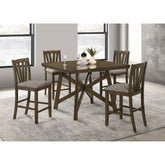 Maxine Brown 5-piece Counter Height Dining Set