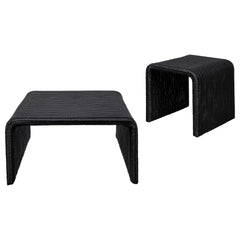 Gage Black 2-piece Coffee and End Table Set