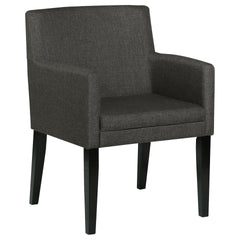 Houston Charcoal Grey and Black 5-piece Dining Set