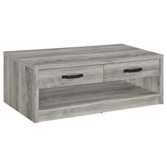 Nuberg Grey Driftwood 2-drawer Coffee Table