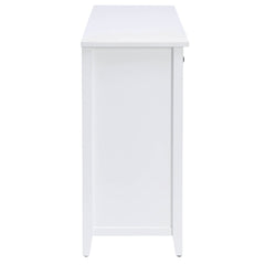 White 6-Drawer Console Cabinet