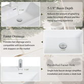 72" Wall-Mounted Bathroom Vanity with Double Sinks, Floating Bathroom Storage Cabinet with Stone Resin Countertop and Soft Close Drawers Fully Assembled, Glossy White 24V15-72GW-W1920P385586