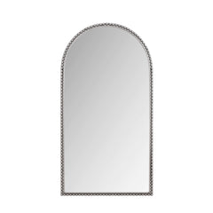Iron Arch Retro Full Length Mirror With Supporting Feet, For Living Room, Bedroom (Silver)