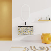 30'' Floating Wall-Mounted Bathroom Vanity With Ceramics Sink & Soft-Close Cabinet Door, KD-Package