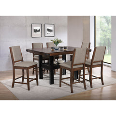 Walden Mango Oak 7-piece Counter Height Dining Set