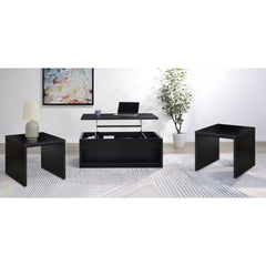 Canyon Black 3-piece Lift Top Coffee Table Set