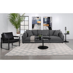 Tomasina Barely Black 3-Piece Sofa