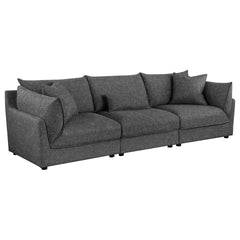 Tomasina Barely Black 3-Piece Sofa