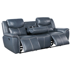 Stanwicke Blue 2-piece Motion Reclining Sofa Set