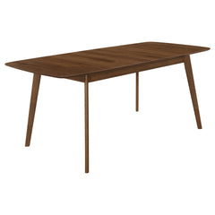 Draper Natural Walnut and Black 5-piece Rectangular Dining Set