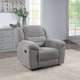 Sebring Grey Upholstered Glider Recliner Chair